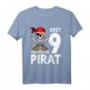 Lustiges 9 Jahre alt Geburtstag Junge Pirat Party T-Shirt - Perfektes Geschenk für Piratenliebende Kinder zum Geburtstag