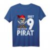 Lustiges 9 Jahre alt Geburtstag Junge Pirat Party T-Shirt - Perfektes Geschenk für Piratenliebende Kinder zum Geburtstag