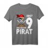 Lustiges 9 Jahre alt Geburtstag Junge Pirat Party T-Shirt - Perfektes Geschenk für Piratenliebende Kinder zum Geburtstag