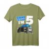 Kinder Polizei Ich Bin 5. Geburtstag T-Shirt für Jungen mit Polizeiwagen - Niedliches Einsatzfahrzeug-Geschenk zum 5. Geburtstag