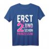 Kinder 2. Geburtstag Mädchen - Prinzessin Geburtstags T-Shirt für 2-Jährige, Lustiges Outfit für die Geburtstagsparty deiner Tochter