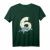 Kinder Delfin T-Shirt zum 6. Geburtstag - Lustiges Geburtstagsgeschenk für Mädchen und Jungen, cooles Geburtstagsoutfit