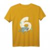Kinder Delfin T-Shirt zum 6. Geburtstag - Lustiges Geburtstagsgeschenk für Mädchen und Jungen, cooles Geburtstagsoutfit