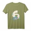 Kinder Delfin T-Shirt zum 6. Geburtstag - Lustiges Geburtstagsgeschenk für Mädchen und Jungen, cooles Geburtstagsoutfit