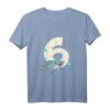 Kinder Delfin T-Shirt zum 6. Geburtstag - Lustiges Geburtstagsgeschenk für Mädchen und Jungen, cooles Geburtstagsoutfit