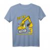 Kinder Bagger Geburtstagsshirt für 3 Jahre Junge – Baufahrzeug Geschenk & Outfit zum Kindergeburtstag