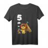 Kinder T-Shirt zum 5. Geburtstag mit Löwen und Tiermotiv - Perfekt für Jungen und Tierliebhaber