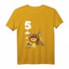 Kinder T-Shirt zum 5. Geburtstag mit Löwen und Tiermotiv - Perfekt für Jungen und Tierliebhaber