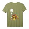 Kinder T-Shirt zum 5. Geburtstag mit Löwen und Tiermotiv - Perfekt für Jungen und Tierliebhaber