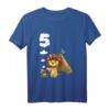 Kinder T-Shirt zum 5. Geburtstag mit Löwen und Tiermotiv - Perfekt für Jungen und Tierliebhaber