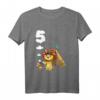 Kinder T-Shirt zum 5. Geburtstag mit Löwen und Tiermotiv - Perfekt für Jungen und Tierliebhaber