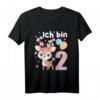 Kinder 2 Jahre alt Ich bin 2 Reh Rehe Hirsch - Süßes Geburtstags T-Shirt für Jungen und Mädchen, ideales Geschenk & Party-Outfit für den 2. Geburtstag