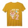Kinder 2 Jahre alt Ich bin 2 Reh Rehe Hirsch - Süßes Geburtstags T-Shirt für Jungen und Mädchen, ideales Geschenk & Party-Outfit für den 2. Geburtstag
