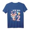 Kinder 2 Jahre alt Ich bin 2 Reh Rehe Hirsch - Süßes Geburtstags T-Shirt für Jungen und Mädchen, ideales Geschenk & Party-Outfit für den 2. Geburtstag