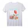 Kinder Feuerwehr Einsatzleiter T-Shirt zum 4. Geburtstag – Lustiges Geschenk für kleine Feuerwehr-Fans, Jungen und Mädchen