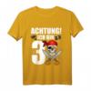 Kinder T-Shirt zum 3. Geburtstag für Jungen - Lustiges Piraten Totenkopf Design für Geburtstagsfeier und Kindergarten