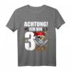 Kinder T-Shirt zum 3. Geburtstag für Jungen - Lustiges Piraten Totenkopf Design für Geburtstagsfeier und Kindergarten