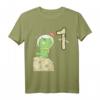 1. Geburtstag Dino Astronaut T-Shirt - Lustiges Dinosaurier Outfit für Kinder, Mädchen und Jungs zum Geburtstag und Weihnachten