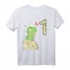 1. Geburtstag Dino Astronaut T-Shirt - Lustiges Dinosaurier Outfit für Kinder, Mädchen und Jungs zum Geburtstag und Weihnachten
