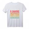Kinder 9 Jahre alt Geburtstag Countdown T-Shirt - Retro Geschenkidee für Jungen und Mädchen zum 9. Geburtstag