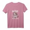 Böse Alte Frau Oma Revolver Schädel Tattoo Damen T-Shirt – Rebellisches Geschenk für Bikerinnen, Oma, Mutter & Tante