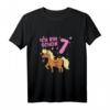 Pony 7 Jahre alt Pferd Ich Bin Schon 7 Mädchen Geburtstag T-Shirt - Perfektes Geschenk für Pferdeliebende Mädchen zum Kindergeburtstag