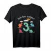 Kinder Ich Bin Schon 3 - Dinosaurier T-Shirt für den 3. Geburtstag, Perfekt als Geschenk & Party-Outfit für kleine Dino-Fans