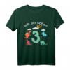 Kinder Ich Bin Schon 3 - Dinosaurier T-Shirt für den 3. Geburtstag, Perfekt als Geschenk & Party-Outfit für kleine Dino-Fans