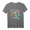 Kinder Ich Bin Schon 3 - Dinosaurier T-Shirt für den 3. Geburtstag, Perfekt als Geschenk & Party-Outfit für kleine Dino-Fans