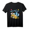 Kinder 6 Jahre alt Geburtstag Junge Bagger Party Motiv Geschenk T-Shirt – Lustiges Baustellen-Fahrzeug Design für Kindergeburtstag