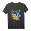 Kinder 6 Jahre alt Geburtstag Junge Bagger Party Motiv Geschenk T-Shirt – Lustiges Baustellen-Fahrzeug Design für Kindergeburtstag