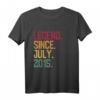 Kinder Legend Since Juli 2015 - 7. Geburtstag Geschenk, Vintage T-Shirt für 7-Jährige, Retro Design für Jungen und Mädchen