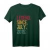 Kinder Legend Since Juli 2015 - 7. Geburtstag Geschenk, Vintage T-Shirt für 7-Jährige, Retro Design für Jungen und Mädchen
