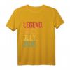 Kinder Legend Since Juli 2015 - 7. Geburtstag Geschenk, Vintage T-Shirt für 7-Jährige, Retro Design für Jungen und Mädchen