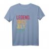 Kinder Legend Since Juli 2015 - 7. Geburtstag Geschenk, Vintage T-Shirt für 7-Jährige, Retro Design für Jungen und Mädchen