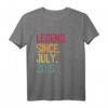 Kinder Legend Since Juli 2015 - 7. Geburtstag Geschenk, Vintage T-Shirt für 7-Jährige, Retro Design für Jungen und Mädchen