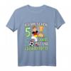 Kinder Fußball T-Shirt für Jungen zum 5. Geburtstag - Ich bin schon 5 Jahre alt, perfektes Geschenk für kleine Fußballer