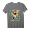 Kinder Fußball T-Shirt für Jungen zum 5. Geburtstag - Ich bin schon 5 Jahre alt, perfektes Geschenk für kleine Fußballer