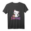 Kawaii Katze Geburtstag Geschenk für 9 Jahre alte Mädchen - Süßes T-Shirt mit Katze und Kuchen für den Kindergeburtstag