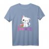 Kawaii Katze Geburtstag Geschenk für 9 Jahre alte Mädchen - Süßes T-Shirt mit Katze und Kuchen für den Kindergeburtstag