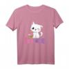 Kawaii Katze Geburtstag Geschenk für 9 Jahre alte Mädchen - Süßes T-Shirt mit Katze und Kuchen für den Kindergeburtstag