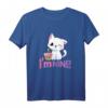 Kawaii Katze Geburtstag Geschenk für 9 Jahre alte Mädchen - Süßes T-Shirt mit Katze und Kuchen für den Kindergeburtstag