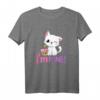 Kawaii Katze Geburtstag Geschenk für 9 Jahre alte Mädchen - Süßes T-Shirt mit Katze und Kuchen für den Kindergeburtstag