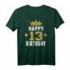 Happy 13th Birthday Idee für Jungen und Mädchen - Personalisiertes Geburtstags T-Shirt für Teenager, Familie & Freunde