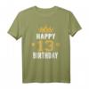 Happy 13th Birthday Idee für Jungen und Mädchen - Personalisiertes Geburtstags T-Shirt für Teenager, Familie & Freunde