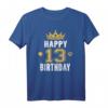 Happy 13th Birthday Idee für Jungen und Mädchen - Personalisiertes Geburtstags T-Shirt für Teenager, Familie & Freunde
