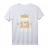 Happy 13th Birthday Idee für Jungen und Mädchen - Personalisiertes Geburtstags T-Shirt für Teenager, Familie & Freunde