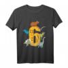 Kinder 6. Geburtstag Dino Dinosaurier T-Shirt - Perfekt für den sechsten Geburtstag mit Dino-Motiv für Jungen