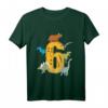 Kinder 6. Geburtstag Dino Dinosaurier T-Shirt - Perfekt für den sechsten Geburtstag mit Dino-Motiv für Jungen