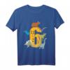 Kinder 6. Geburtstag Dino Dinosaurier T-Shirt - Perfekt für den sechsten Geburtstag mit Dino-Motiv für Jungen